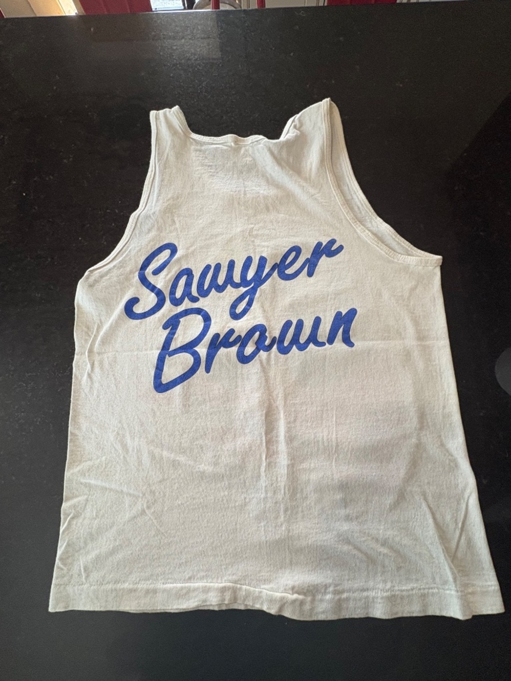 Rare Vintage 90s Sawyer Brown Signed Band Tank Top Superman’s Daughter M - Picture 13 of 17